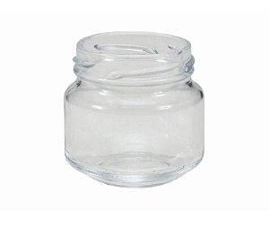 10 UN. POTE DE VIDRO 122 ML COM TAMPA E LACRE