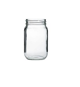 100 UN.  POTE DE VIDRO 268 ML C/ TAMPA E LACRE