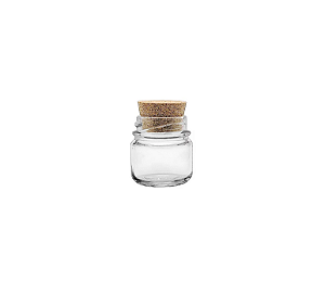 360 UN. POTE DE VIDRO 40 ML C/ ROLHA CORTIÇA