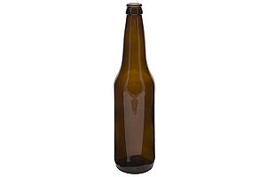 12 UN. GARRAFA DE VIDRO ÂMBAR 600 ML