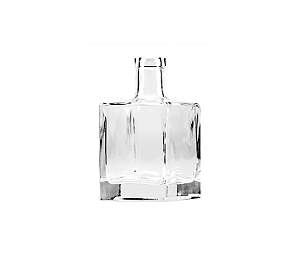 54 UN. GARRAFA DE VIDRO 500 ML ALFA FECHAMENTO ROLHA MADEIRA E LACRE TRANSPARENTE