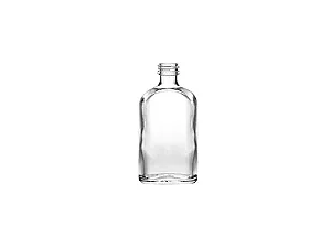 210 UN. GARRAFA DE VIDRO DE BOLSO 200 ML FECHAMENTO ROSCA E LACRE TRANSPARENTE