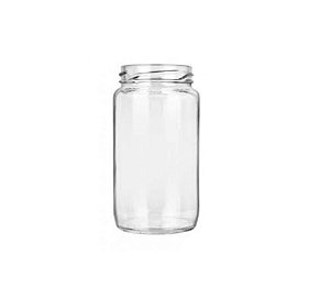 200 UN. POTE DE VIDRO AZ BAIXO 347 ML C/ TAMPA E LACRE