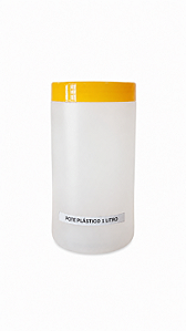 10 UN. POTE DE PLÁSTICO 1.000 ML CILINDRICO COM TAMPA