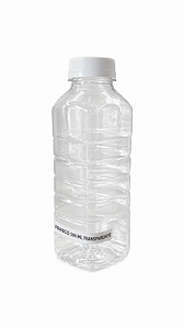 540 UN. FRASCO TRANSPARENTE QUADRADO 500 ML COM TAMPA