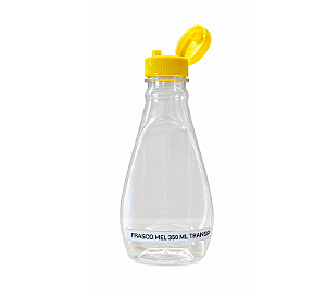 20 UN. FRASCO MEL 350 ML TRIANGULAR COM TAMPA