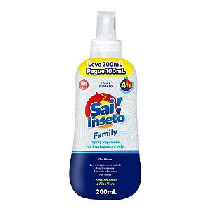Repelente Sai Inseto Spray Kids 4h Leve 200 ml / Pague 100 ml