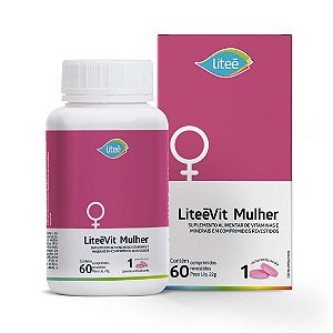 Multivitamínico Feminino LiteeVit Mulher - 60 cápsulas