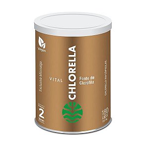 Suplemento Alimentar Vital Clorella - Suplemento de Fonte de Clorofila 530mg - 180 cáps