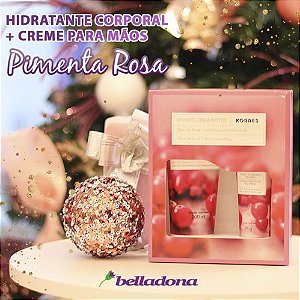 Kit Creme Hidratante Corporal + Creme Para as Mãos Pimenta Rosa - KORRES