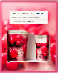 Kit Creme Hidratante Corporal + Creme Para as Mãos Pimenta Rosa - KORRES