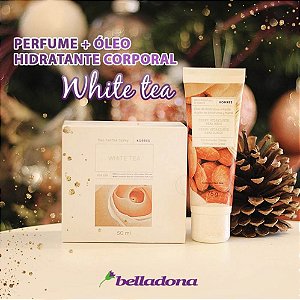 Kit Desodorante Parfum White Tea Deo + Creme Mãos Hidratante Amêndoas - KORRES