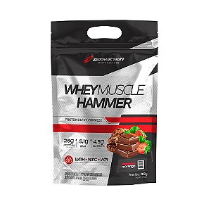 Whey  Muscle Hammer  Cookies e Cream 900g -Bodyaction