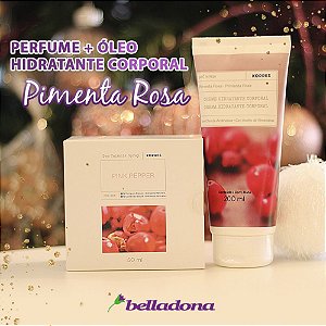Kits Natal - Desodorante Colônia Pimenta Rosa Feminino + Creme Hidratante Corporal