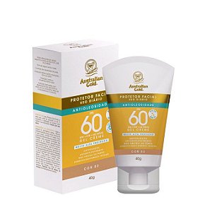 Protetor Solar Facial Antioleosidade Cor 02 FPS 60 - Autralian Gold