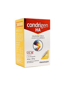 Condrigen H.A. ColÃ¡geno Tipo II + Ã�cido HialurÃ´nico 30 cÃ¡psulas - Maxinutri