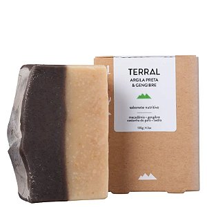 Sabonete de Argila Preta & Gengibre 125g – Terral