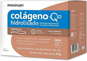 Colágeno 2 em 1 Hidrolisado Verisol com CO Q10 Sabor Original - Maxinutri