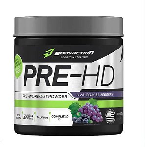 Pré Treino PRE-HD Alanina De Uva com Blueberry 200g - Bodyaction