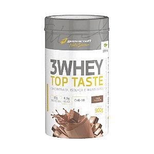 Whey Protein - 3Whey Top Taste - Sabor Chocolate - 900gr - BodyAction