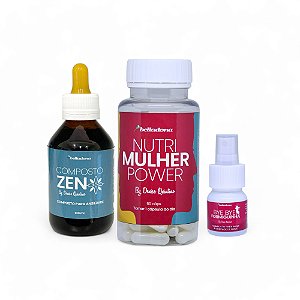 Kit - Nutri Mulher Power + Composto ZEN + Bye Bye Formiguinha - Belladona