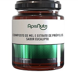 Mel com Extrato de Propolis e Eucalipto 300g | APISNUTRI