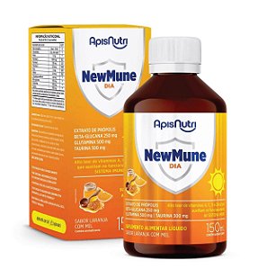 Suplemento Alimentar NewMune Dia Sabor Laranja com Mel 150ml | APISNUTRI