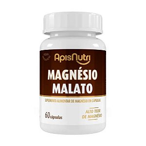 Magnésio Malato 550mg 60cáps | APISNUTRI