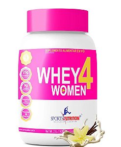 Whey 4 Women com Colágeno - Sabor Baunilha - 908g | Sports Nutrition