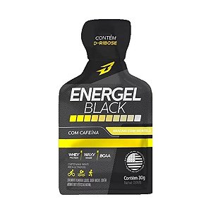 Sachê Energético Energel Black - Sabor Abacaxi com Hortelã 30g - Bodyaction