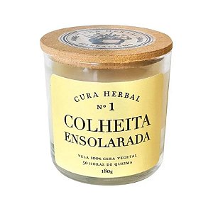 Vela Artesanal n°1 Colheita Ensolarada 180g | Cura Herbal