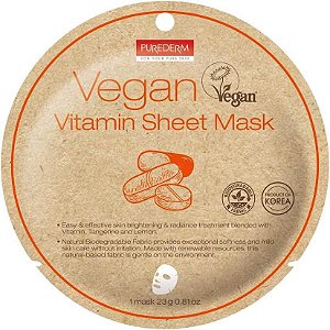 Máscara Facial Vegana Folha de Vitaminas - Purederm