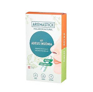 Kit Adeus Insonia Feito na Suiça (Aromastick Relax + Aromastick Calm) - Aromastick