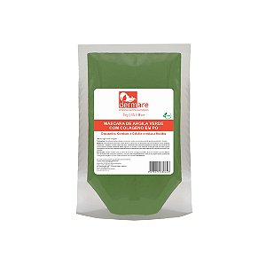 Argila Verde com Colágeno em Pó - 1kg - Dermare