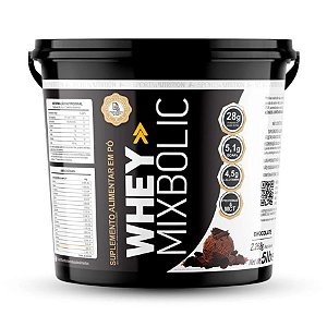 Whey Mix Bolic - 28g de Proteínas por dose - Sabor Chocolate 2,268kg - Sports Nutrition
