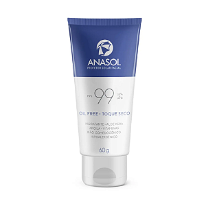 Protetor Solar Facial  Oil Free - Toque Seco FPS 99 UVB+UVA 60g - Anasol