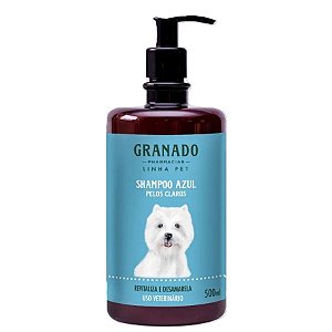 Shampoo Pet | Azul p/ Pelos Claros 500ml - Granado