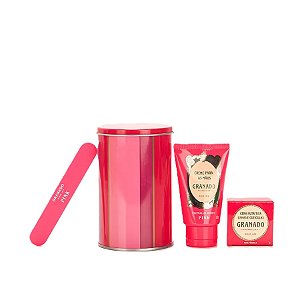 Trio Essencial para Mãos | Lata Presenteável - Pink Granado