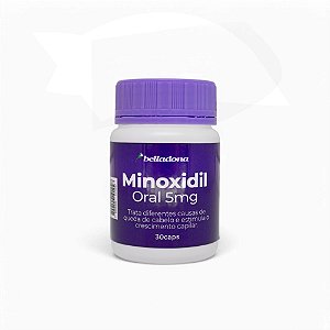 Minoxidil Oral 5 mg - Trata a Queda e Estimula o Crescimento Capilar - Belladona