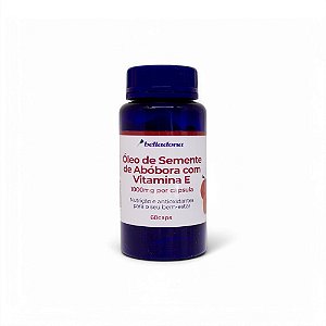 Óleo de Semente de Abóbora com Vitamina E 1000mg | 60 cáps softgel - Belladona