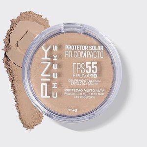Pó Compacto FPS55 Cor P15 – Efeito Matte 12h - Pink Cheeks
