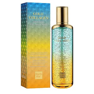Sérum Tônico 2 em 1 com Ouro e Colágeno Nourishing 130ml - Farmstay