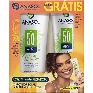 Kit Protetor Solar FPS50 Corpo e Rosto 200g e 120g - ANASOL