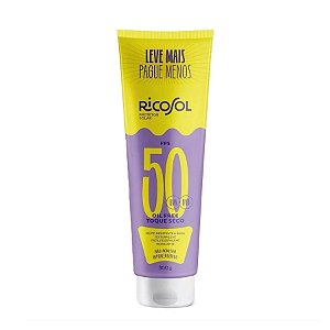 Protetor Solar FPS50 Oil Free e Toque Seco 300g - RICOSOL