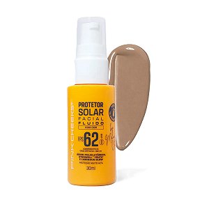 Protetor Solar Facial Fluido FPS62 (Cor 20) 30ml - Pink Cheeks