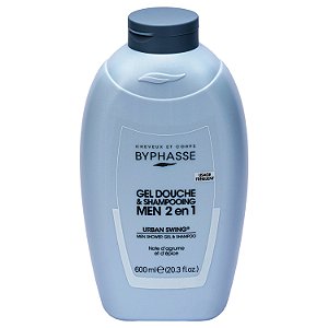 Gel de Banho e Shampoo | Men 2 em 1 Urban Swing 600ml - Byphasse
