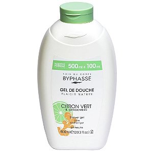 Gel de Banho Plaisir Nature | Limão e Gengibre 600ml - Byphasse