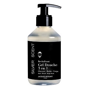 Gel de banho Cabelo, barba e corpo Silver Scent 250mL - Jacques Bogart