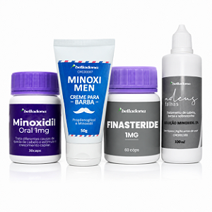Kit Belladona Especial Homens Tratamento da Calvície e Queda de Cabelos&Barba