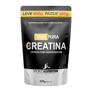Creatina Pura Monohidratada 500g + 100g Extra Grátis -Sports Nutrition